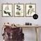 Stupell Industries Vintage Botanical Flowers on Beige Framed Floater Canvas Wall Art